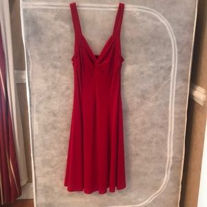 Red A line dress
